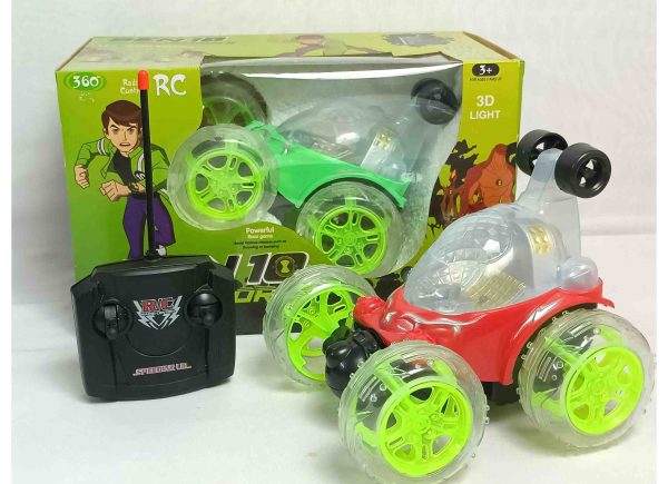 DIESOFT Stunt Car Big Size 360 Degree Rotating Remote Contro  (Multicolor)